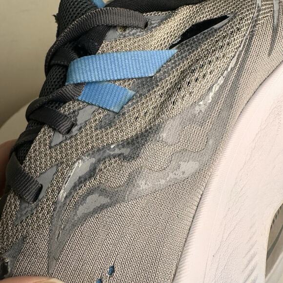 Saucony Ride 15 Mens Running Walking Shoes Gray Athletic Sneakers Sz 10 Comfort - Picture 2 of 16